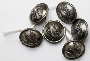 PSZnZ, Gaunt & Son London, Buttons (21.5mm) - set (6pcs)