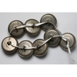 PSZnZ, Buttons Limited Birmingham, Guziki (25mm) - zestaw (8szt)