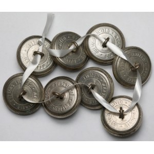 PSZnZ, Buttons Limited Birmingham, Guziki (25mm) - zestaw (8szt)