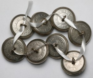 PSZnZ, Buttons Limited Birmingham, Buttons (25mm) - set (8pcs)