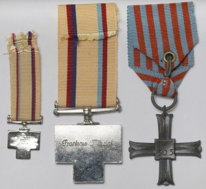 PSZnZ, Croix de Monte Cassino [4303] - pour Canon + Médaille du siège de Tobrouk 1941 - set (3pcs)