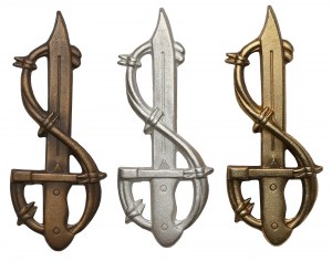 PSZnZ, Assault Badge, 3rd Carpathian Rifle Division - set (3pcs)