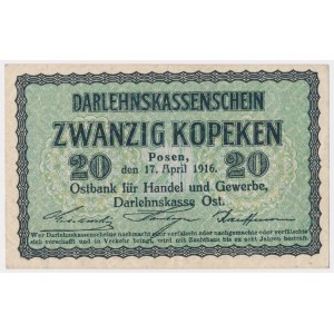 Poznań, 20 kopiejek 1916