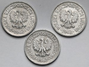 10 pennies 1962 - set (3 pcs)