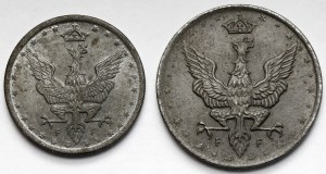Kingdom of Poland, 5 and 10 fenigs 1917-1918 - set (2pcs)