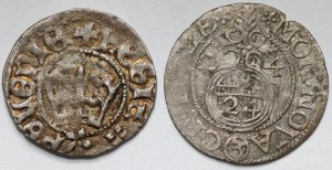 Jan Olbracht, demi-penny Cracovie et Gustav II Adolf, demi-penny Riga 1624 - set (2pcs)