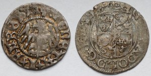 Jan Olbracht, demi-penny Cracovie et Gustav II Adolf, demi-penny Riga 1624 - set (2pcs)