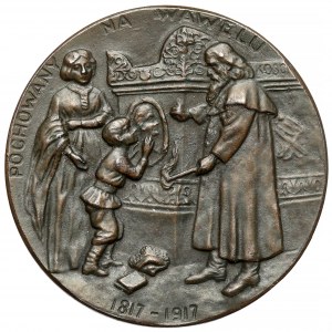 Medal, Tadeusz Kościuszko - pochowany na Wawelu 1917