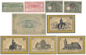 Słubice [Frankfurt a.O], 10 pfg - 5 mk - set (9pcs)