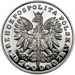 LARGE Triptych 200,000 gold 1990 Pilsudski