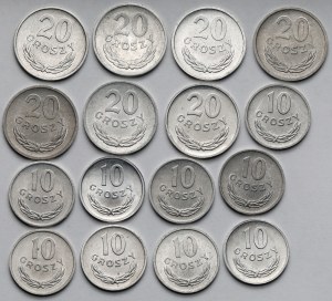 10 and 20 pennies 1966-1985 - mint - set (16pcs)