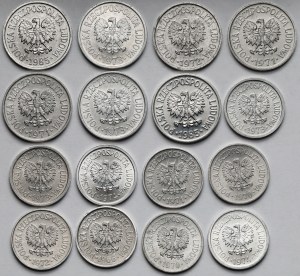 10 and 20 pennies 1966-1985 - mint - set (16pcs)