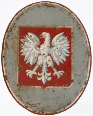 Plaque émaillée avec aigle communiste