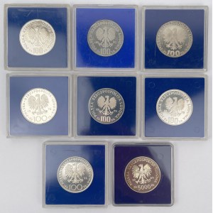 100-5.000 złotych 1974-1989 - zestaw (8szt)