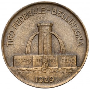 Szwajcaria, Medal 1929 - Festiwal strzelecki w Bellinzona
