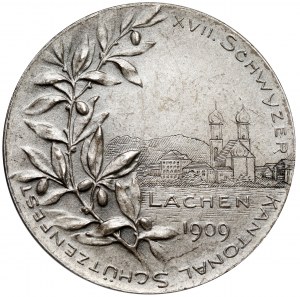 Switzerland, Silver Medal 1909 - Schwyz shooting festival