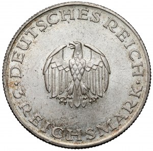 Weimar, 3 marques 1929-G, Karlsruhe - Lessing