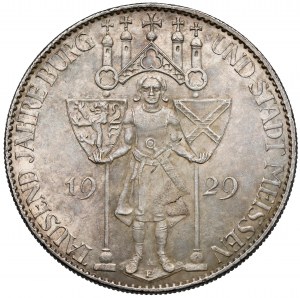 Weimar, 5 marks 1929-E, Muldenhütten - 1000th anniversary of Meissen