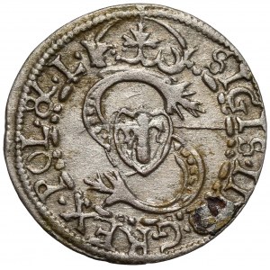 Kurlandia, Fryderyk i Wilhelm Kettlerowie, Szeląg Mitawa 1606 - odwrócona '6'