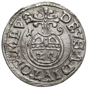Pomerania, Boguslaw XIV, Halftorak 1619, Darlowo - small apple and cross