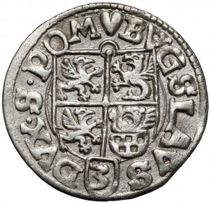 Pomerania, Boguslaw XIV, Halftorak 1619, Darlowo - small apple and cross