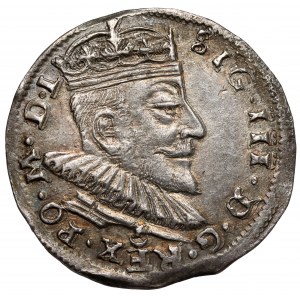 Zygmunt III Waza, Trojak Wilno 1590 - Leliwa