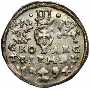 Sigismond III Vasa, Troïka Vilnius 1594 - belle