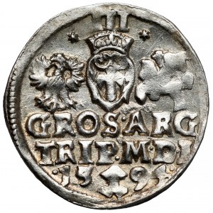 Zygmunt III Waza, Trojak Wilno 1594 - gwiazdki