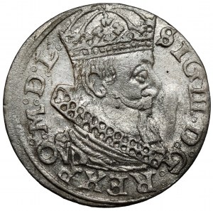 Sigismond III Vasa, centime de Vilnius 1627 - rare variante