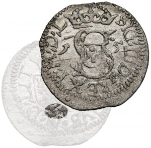 Sigismund III Vasa, Vilnius 1615 - clover UNDER the shield