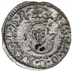 Zygmunt III Waza, Szeląg Wilno 1617 - PO M D - rzadki