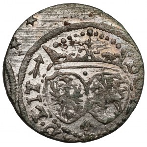 Zygmunt III Waza, Szeląg Wilno 1617 - przebitka SOG/SIG