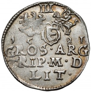 Stefan Batory, Trojak Vilnius 1581 - Leliwa