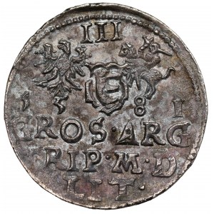 Stefan Batory, Trojak Wilno 1581 - Leliwa