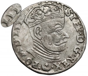 Stefan Batory, Trojak Vilnius 1582 - LIT - très rare