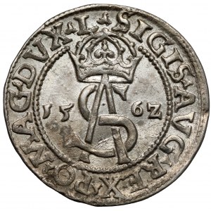 Zygmunt II August, Trojak Wilno 1562 - duża Pogoń