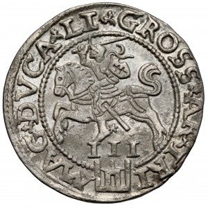 Zygmunt II August, Trojak Wilno 1562 - duża Pogoń