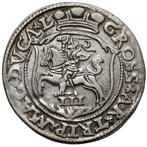 Zygmunt II August, Trojak Wilno 1563 - bez D*G