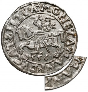 Sigismond II Auguste, demi-penny Vilnius 1556 - erreur de MANI