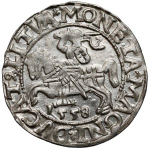 Zygmunt II August, Półgrosz Wilno 1558
