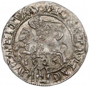 Sigismond Ier le Vieux, centime de Vilnius 1536 - lettre M - mars