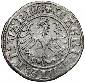 Sigismond Ier le Vieux, demi-penny Vilnius 1509 - point sous le cheval