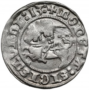 Sigismond Ier le Vieux, demi-penny Vilnius 1513 - cercle au-dessus d'un cheval