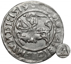 Sigismond Ier le Vieux, demi-penny Vilnius 1519 - Renaissance/Gothique - 