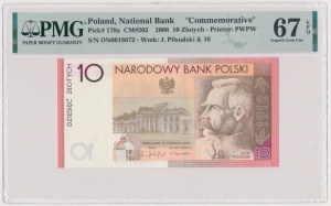 10 zloty 2008 Józef Piłsudski - ex. Parchimowicz