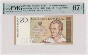 20 zl 2009 Juliusz Słowacki - ex. Parchimovich