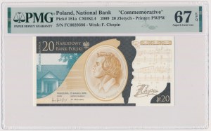 20 zl 2009 Frederic Chopin - ex. Parchimovich
