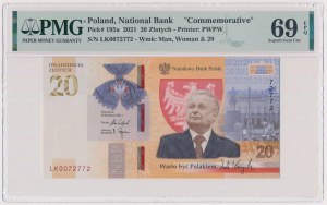 PLN 20 2021 Lech Kaczyński - ex. Parchimowicz