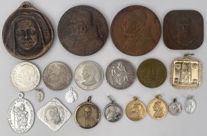 Poland and Europe, Religious medals (20th-20th centuries) - mainly John Paul II - set (22pcs)