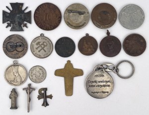 Pologne et Europe, insignes, médailles et autres - set (18pcs)